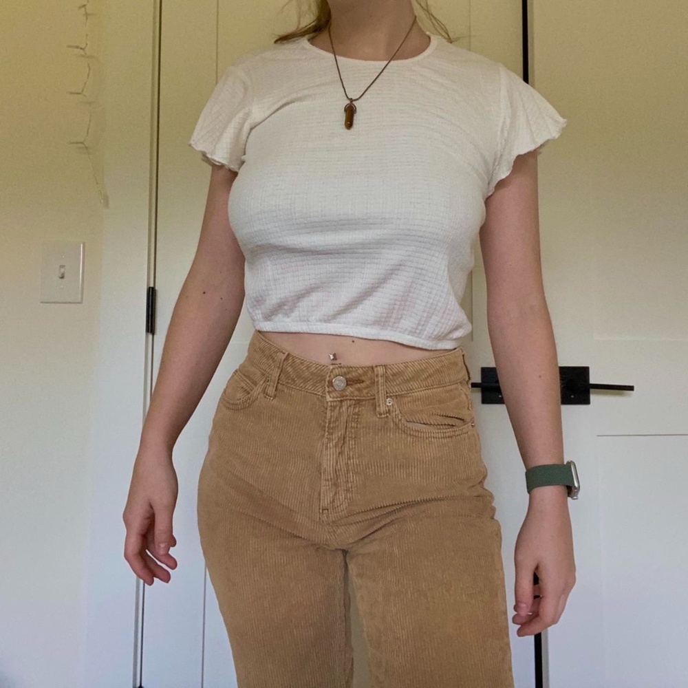 Boho white t-shirt, size small